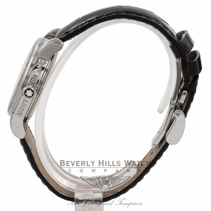 Montblanc Ladies Star Steel 32MM Stainless Steel Silver Dial Diamond Markings Diamond Bezel 101629 14278 - Beverly Hills Watch Company Watch Store