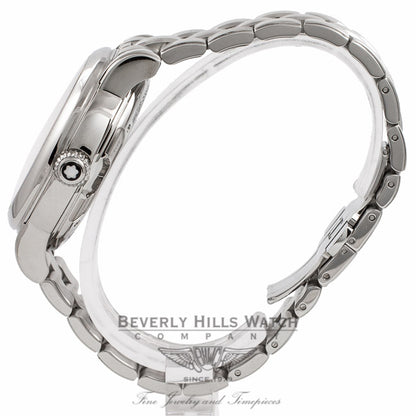 Montblanc Nicolas Rieussec Monopusher Chronograph Stainless Steel Anthracite Dial 102336 17633 - Beverly Hills Watch Store