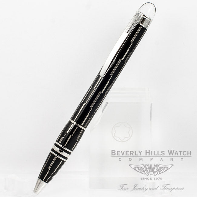 Montblanc Starwalker Black Mystery Black Ballpoint Pen 104227 Beverly Hills Watch Company Pen Store