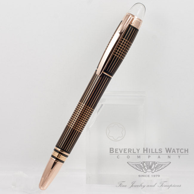 Montblanc Starwalker Red Gold Metal Fountain Pen 106867 Beverly Hills Watch Company Pen Store