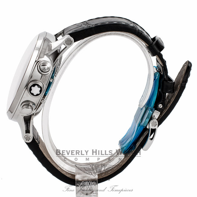 Montblanc Timewalker Chronograph Black Dial Stainless Steel 105077 MISDWI - Beverly Hills Watch Company Watch Store