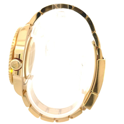 Rolex GMT Master II 18K Yellow Gold Green Dial Black Ceramic Bezel 116718LN - Beverly Hills Watch Company