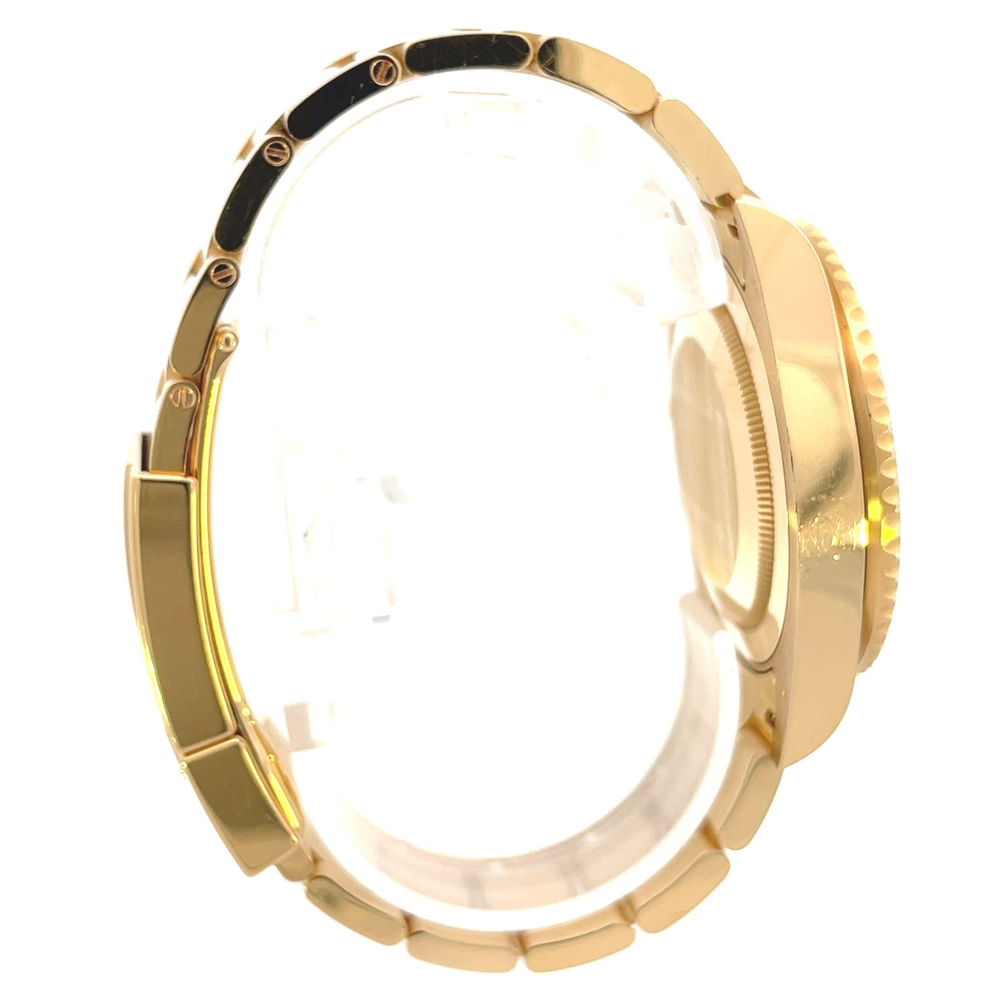 Rolex GMT Master II 18K Yellow Gold Green Dial Black Ceramic Bezel 116718LN - Beverly Hills Watch Company