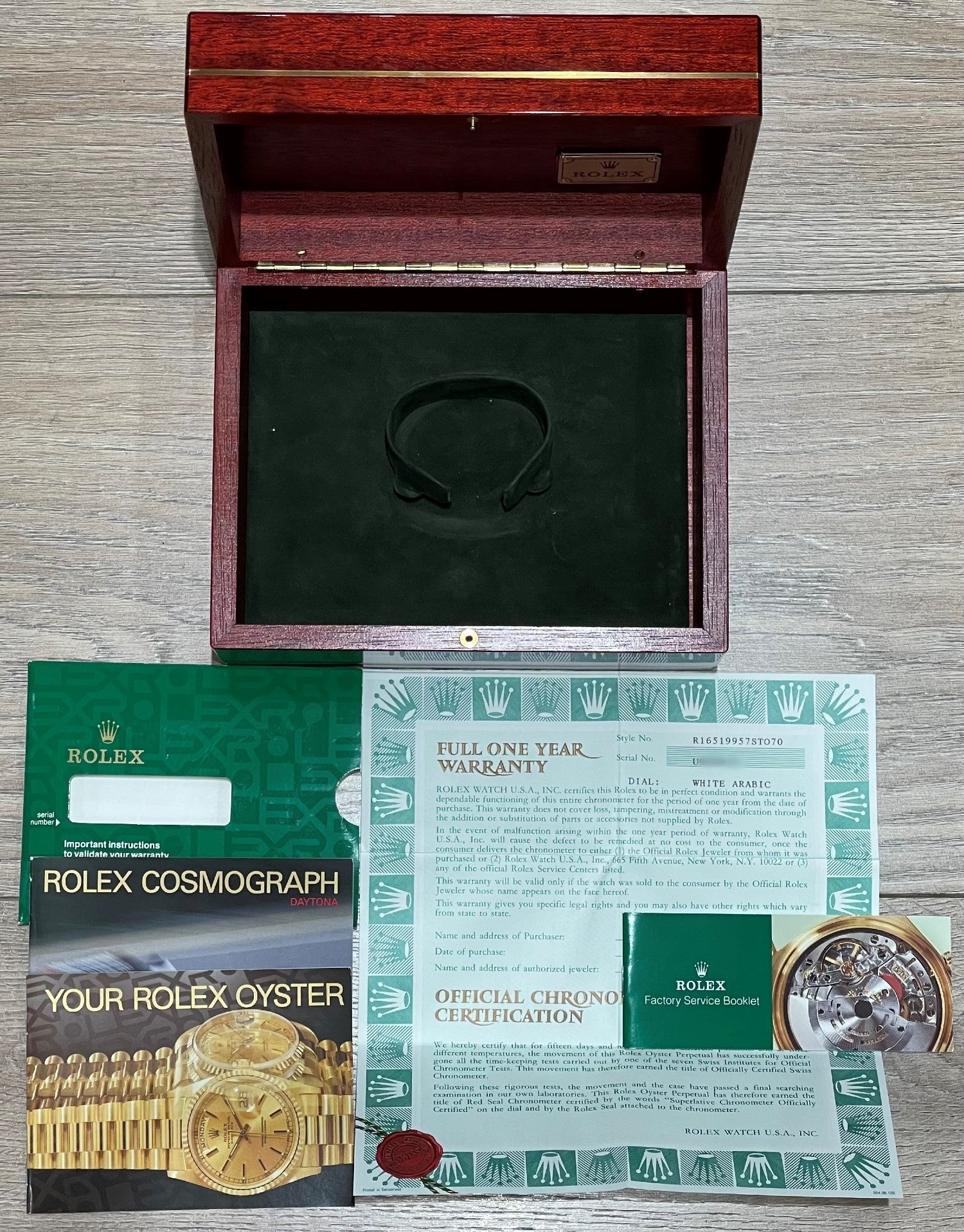 Rolex Daytona Zenith White Gold White Dial 16519 - Beverly Hills Watch Company