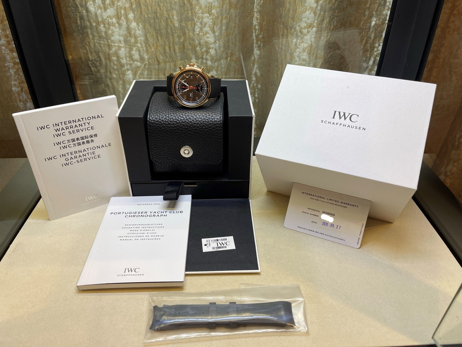 IWC Yacht Club Red Gold 43mm Slate Dial IW390505 - Beverly Hills Watch Company