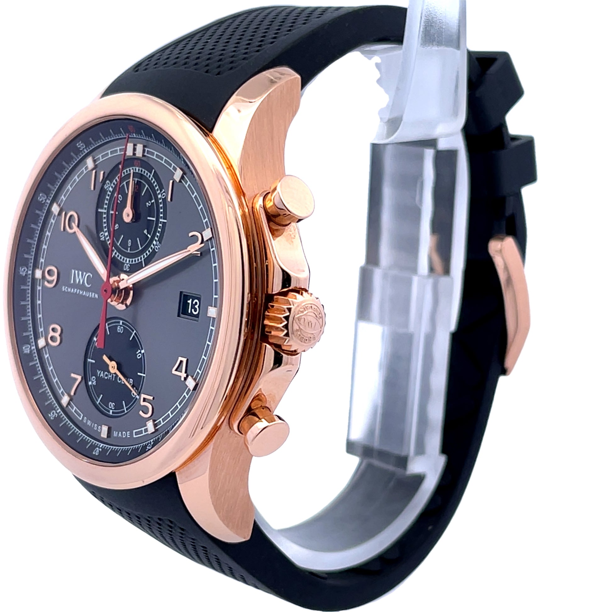 IWC Yacht Club Red Gold 43mm Slate Dial IW390505 - Beverly Hills Watch Company