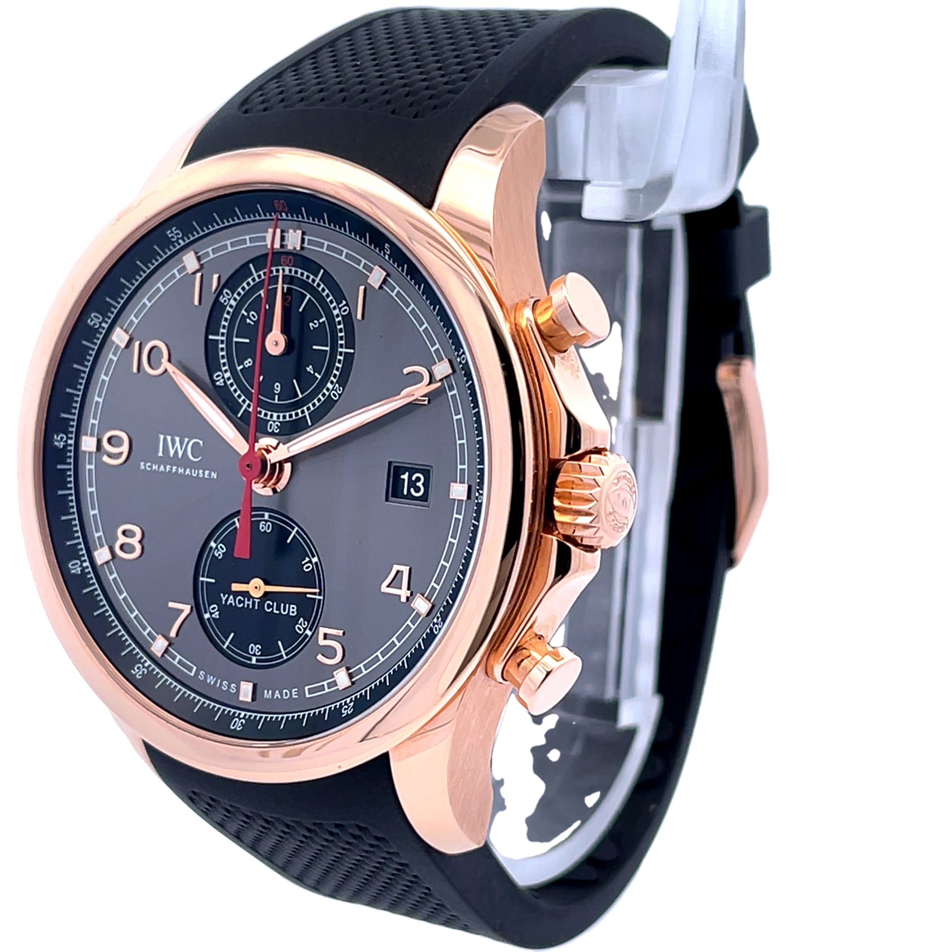 IWC Yacht Club Red Gold 43mm Slate Dial IW390505 - Beverly Hills Watch Company