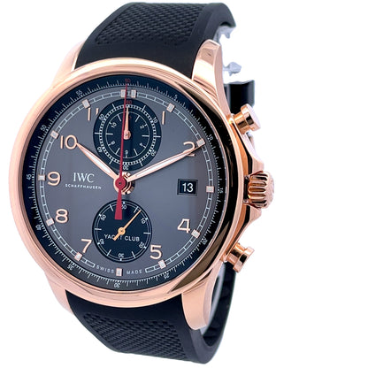 IWC Yacht Club Red Gold 43mm Slate Dial IW390505 - Beverly Hills Watch Company