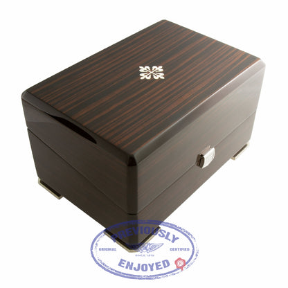 Patek Philippe Grand Complications Perpetual 37mm Platinum Blue Dial 5140P-001 MXD9JF - Beverly Hills Watch Company