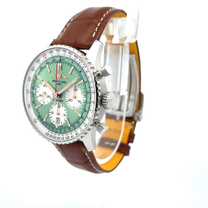 Breitling Navitimer B01 Chronograph 41mm Green Dial AB0139211L1P1 - Beverly Hills Watch Company