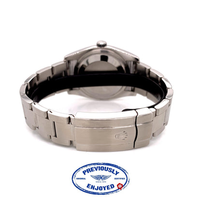 Rolex Oyster Perpetual 36mm Stainless Steel Grape Dial 116000 MZJ2TE  - Beverly Hills Watch Company