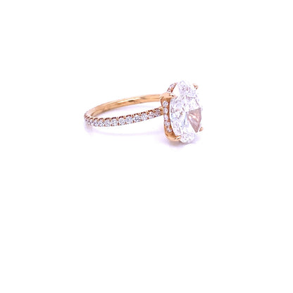 Naira & C Diamond Oval Ring 3.01ct N0PWA9 - Beverly Hills Watch Company
