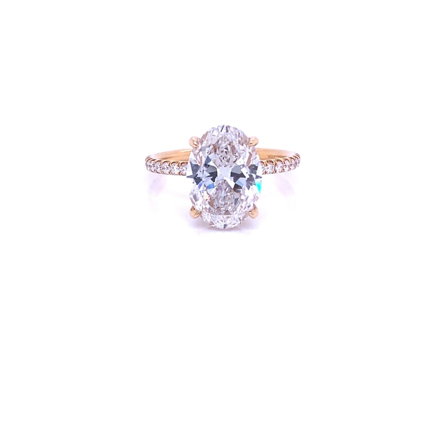 Naira & C Diamond Oval Ring 3.01ct N0PWA9 - Beverly Hills Watch Company