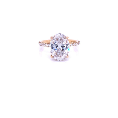 Naira & C Diamond Oval Ring 3.01ct N0PWA9 - Beverly Hills Watch Company