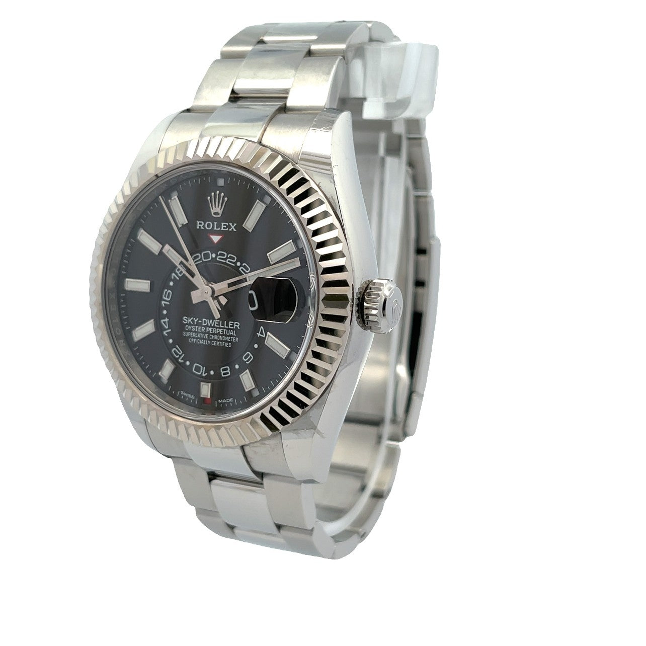 Rolex Sky-Dweller 42mm Stainless Steel Black Dial 326934 - Beverly Hills Watch CompanyRolex Sky-Dweller 42mm Stainless Steel Black Dial 326934 - Beverly Hills Watch Company