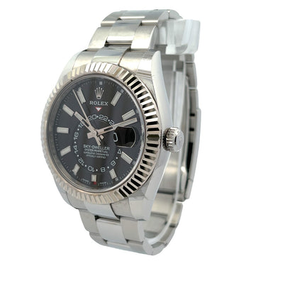Rolex Sky-Dweller 42mm Stainless Steel Black Dial 326934 - Beverly Hills Watch CompanyRolex Sky-Dweller 42mm Stainless Steel Black Dial 326934 - Beverly Hills Watch Company