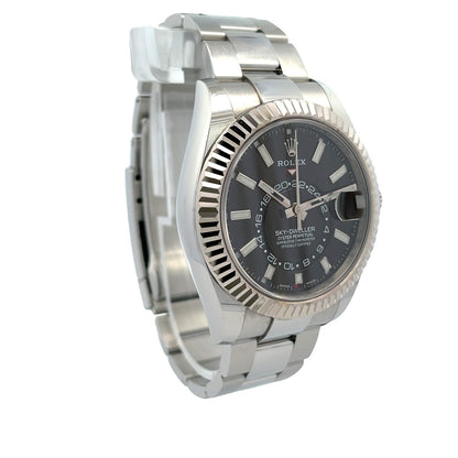 Rolex Sky-Dweller 42mm Stainless Steel Black Dial 326934 - Beverly Hills Watch Company