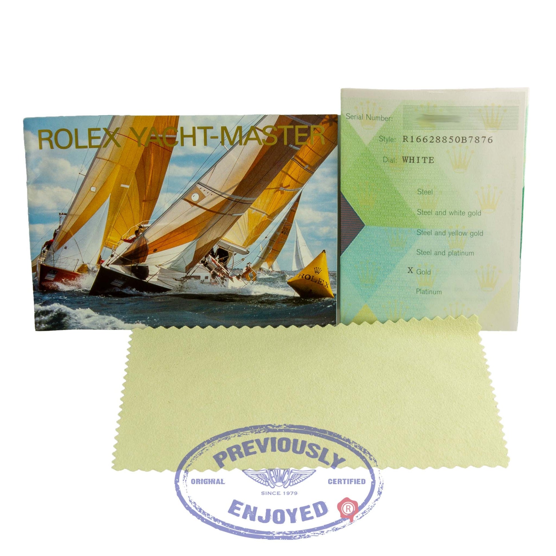 Rolex Yachtmaster 40mm Yellow Gold White Dial Watch 16628 N3AMWR - Beverly Hills Watch Company