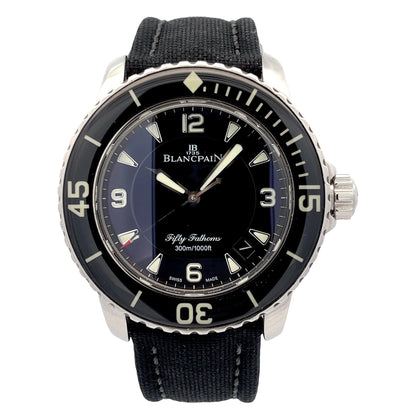 Blancpain Fifty Fathoms 45mm Stainless Steel Black Dial 5015.1130.52A - Beverly Hills Watch Company