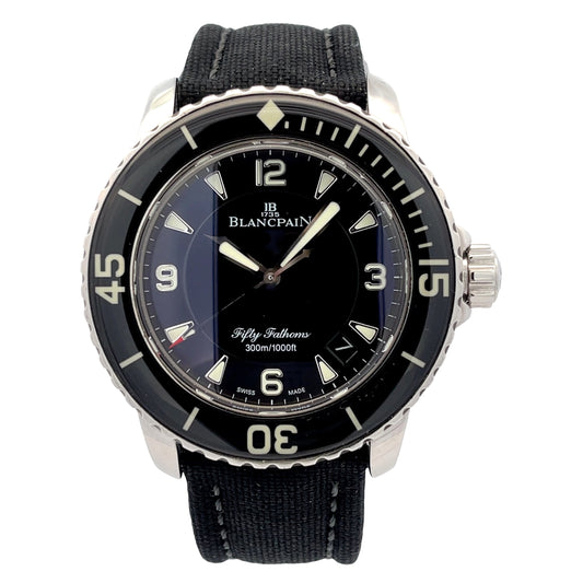 Blancpain Fifty Fathoms 45mm Stainless Steel Black Dial 5015.1130.52A - Beverly Hills Watch Company