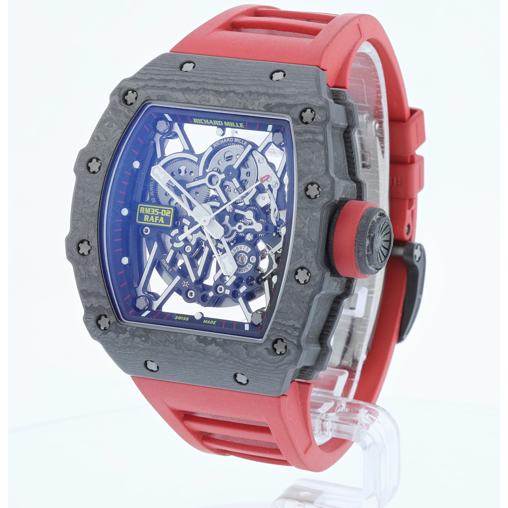 Richard Mille Rafael Nadal Black Carbon Watch RM 035-02 RAFA Q2XNFZ - Beverly Hills Watch Company