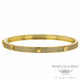 Naira & C  Poosh Bangle Bracelet Yellow Gold and Diamonds 6V0CVX - Beverly Hills Watch Company