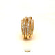 Naira & C Crossover Diamond Ring Yellow Gold FZ6KFN