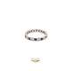 Naira & C Diamond and Sapphire White Gold Stackable Ring UVP9XX