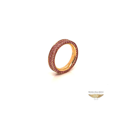 NAIRA & C PINK SAPPHIRE STACKABLE ETERNITY BAND ROSE GOLD 6638-1