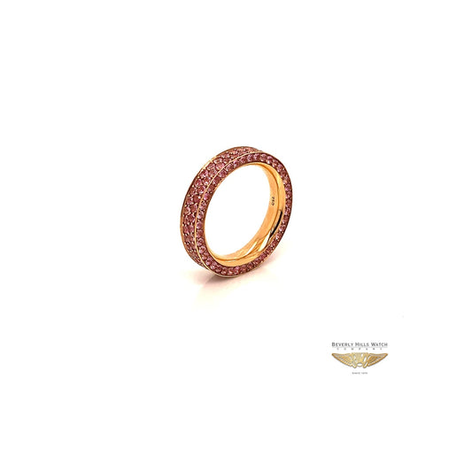 NAIRA & C PINK SAPPHIRE STACKABLE ETERNITY BAND ROSE GOLD 6638-1