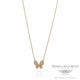 Designs by Naira Diamond Butterfly Rose Gold Chain Necklace 38699H 8WUYW9 - Beverly Hills Jewelry Store