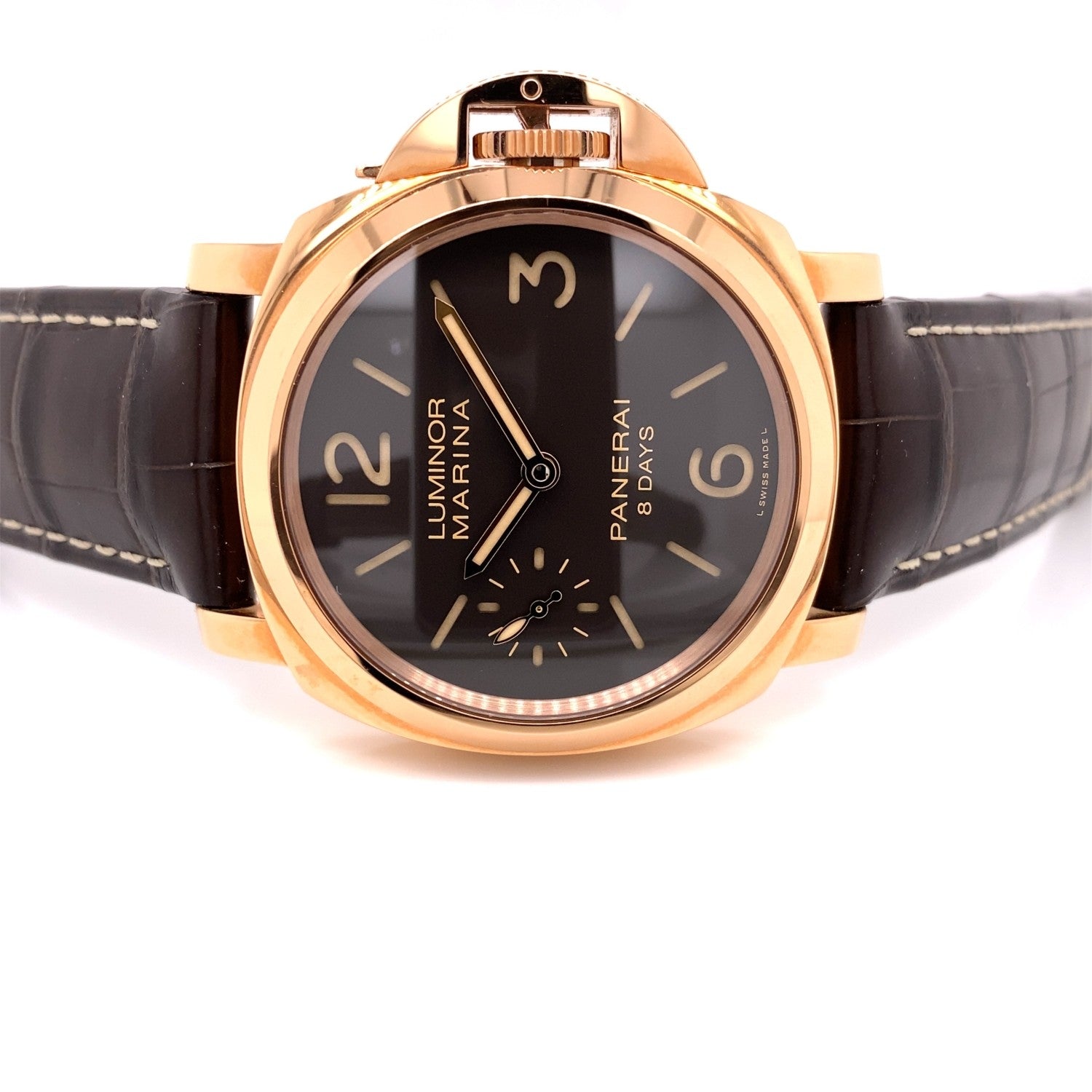 Panerai Luminor Marina 44mm 8 Day Oro Rosso PAM00511 NEJHV3