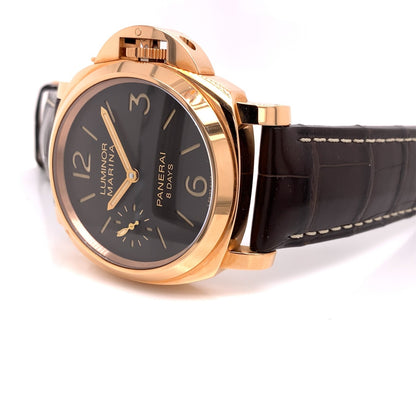 Panerai Luminor Marina 44mm 8 Day Oro Rosso PAM00511 NEJHV3