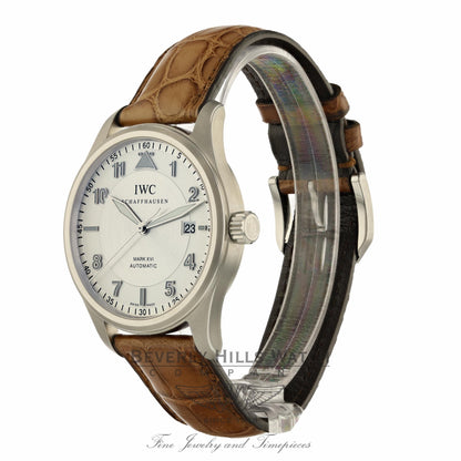 IWC Spitfire Mark XVI 39mm Silver Dial IW325502 T25XVP - Beverly Hills Watch Company