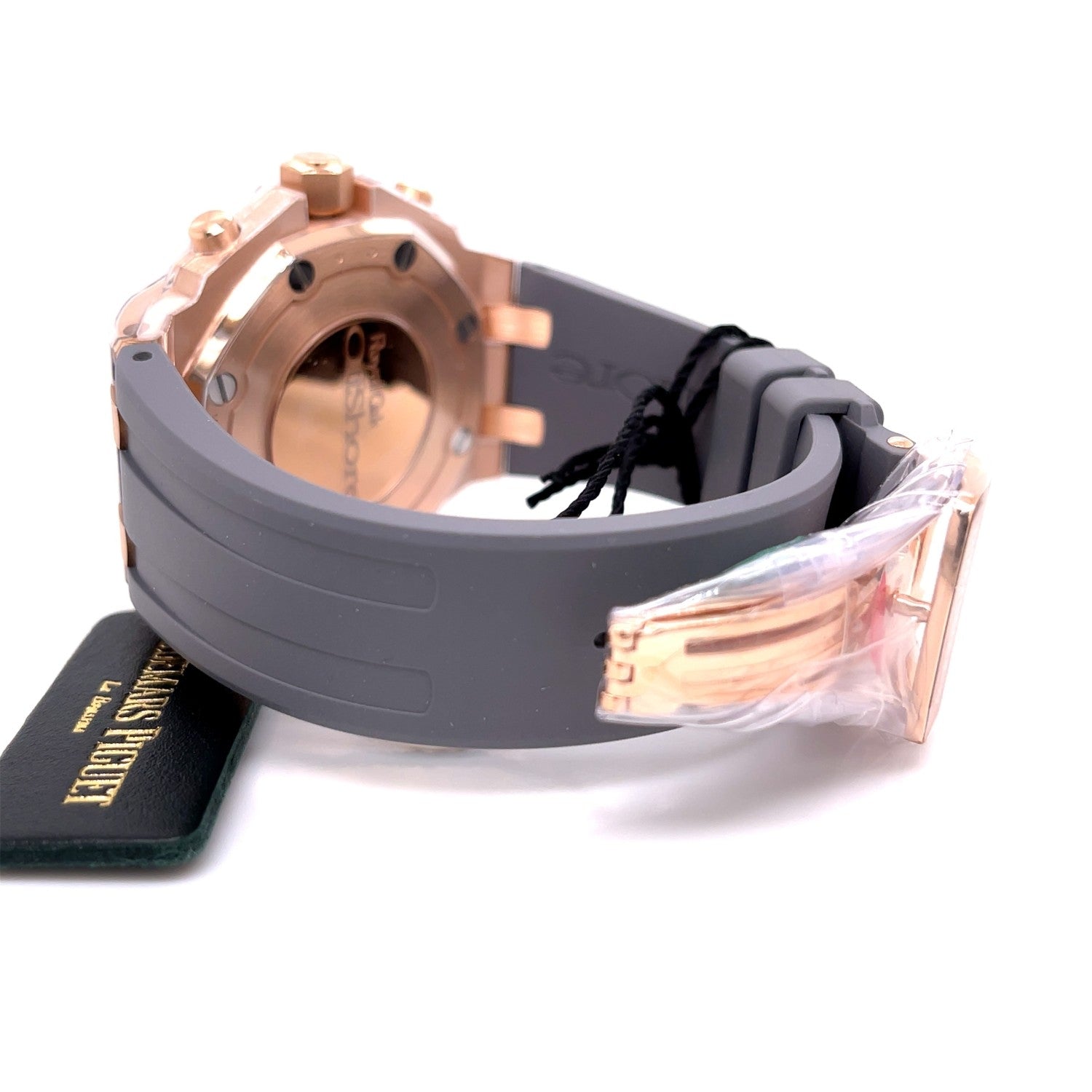 Audemars Piguet Royal Oak Offshore 37mm Rose Gold Diamond Bezel Silver Dial 26231OR.ZZ.D003CA.01 - Beverly Hills Watch Company