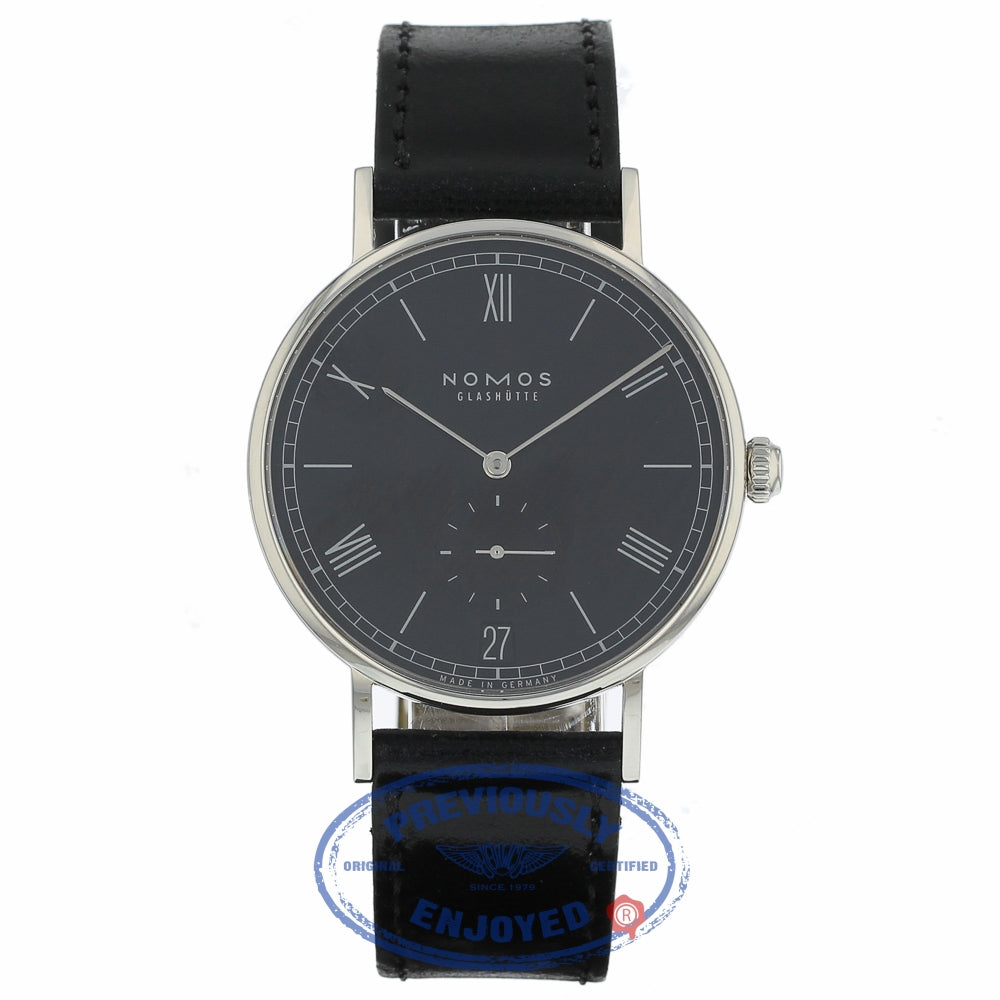 Nomos Glashutte Ludwig Datum 40mm Stainless Steel Black Dial 272 FQHN6U - Beverly Hills Watch