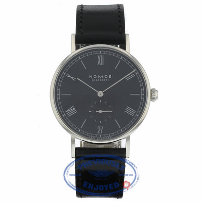 Nomos Glashutte Ludwig Datum 40mm Stainless Steel Black Dial 272 FQHN6U - Beverly Hills Watch