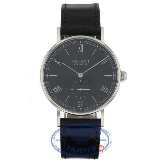 Nomos Glashutte Ludwig Datum 40mm Stainless Steel Black Dial 272 FQHN6U - Beverly Hills Watch