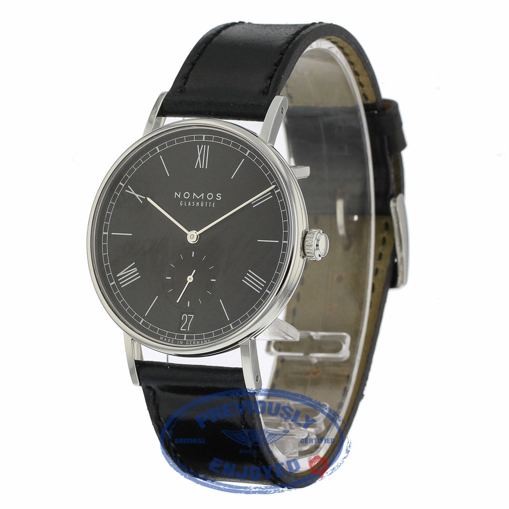 Nomos Glashutte Ludwig Datum 40mm Stainless Steel Black Dial 272 FQHN6U - Beverly Hills Watch