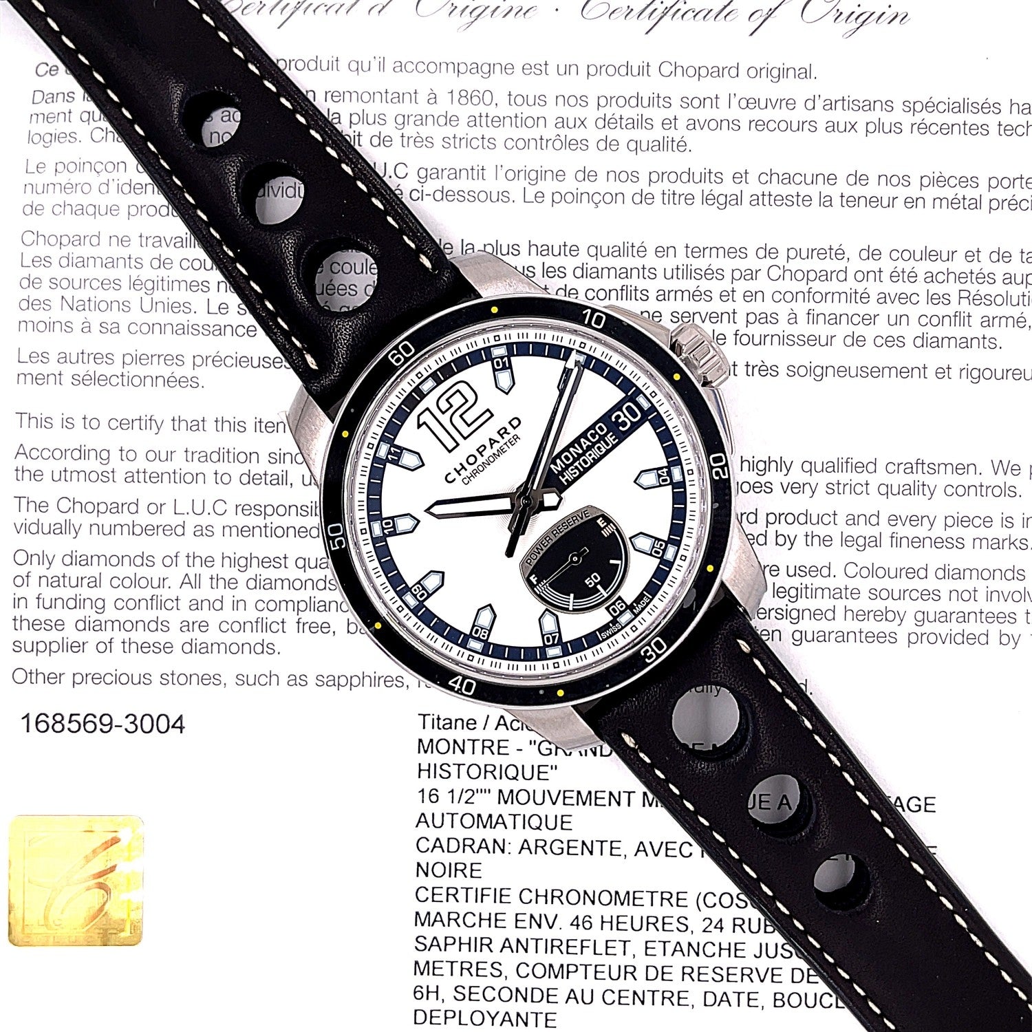 Chopard Grand Prix Monaco Historique Power Control 168569-3004 - Beverly Hills Watch Company