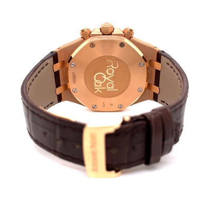 Audemars Piguet Royal Oak 41mm Rose Gold Chronograph Brown Dial 26331OR.OO.D821CR.01 - Beverly Hills Watch Company