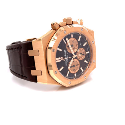 Audemars Piguet Royal Oak 41mm Rose Gold Chronograph Brown Dial 26331OR.OO.D821CR.01 - Beverly Hills Watch Company