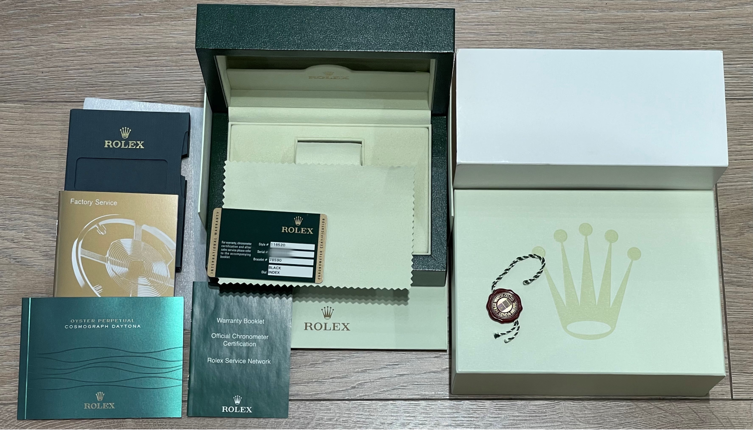 Rolex Daytona Stainless Steel Black Dial 116520 - Beverly Hills Watch Company