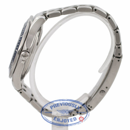Omega Coaxial Seamaster Blue Dial Blue Bezel 2220.80 4Y1XB4 - Beverly Hills Watch Company Watch Store