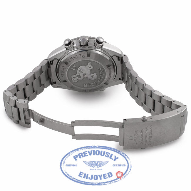 Omega Planet Ocean Chronograph 46MM Stainless Steel Black Dial Black Bezel Bracelet 2910.51.82 Y5037Z - Beverly Hills Watch Company Watch Store