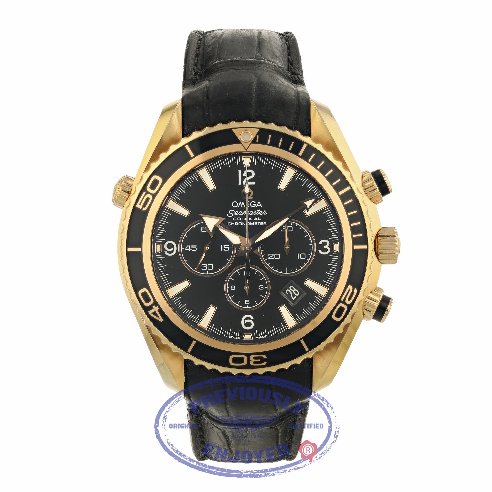 Omega Seamaster 45.5mm Planet Ocean 600m Co-Axial Chronograph Rose Gold 222.63.46.50.01.001 ZJMPKK - Beverly Hills Watch Company