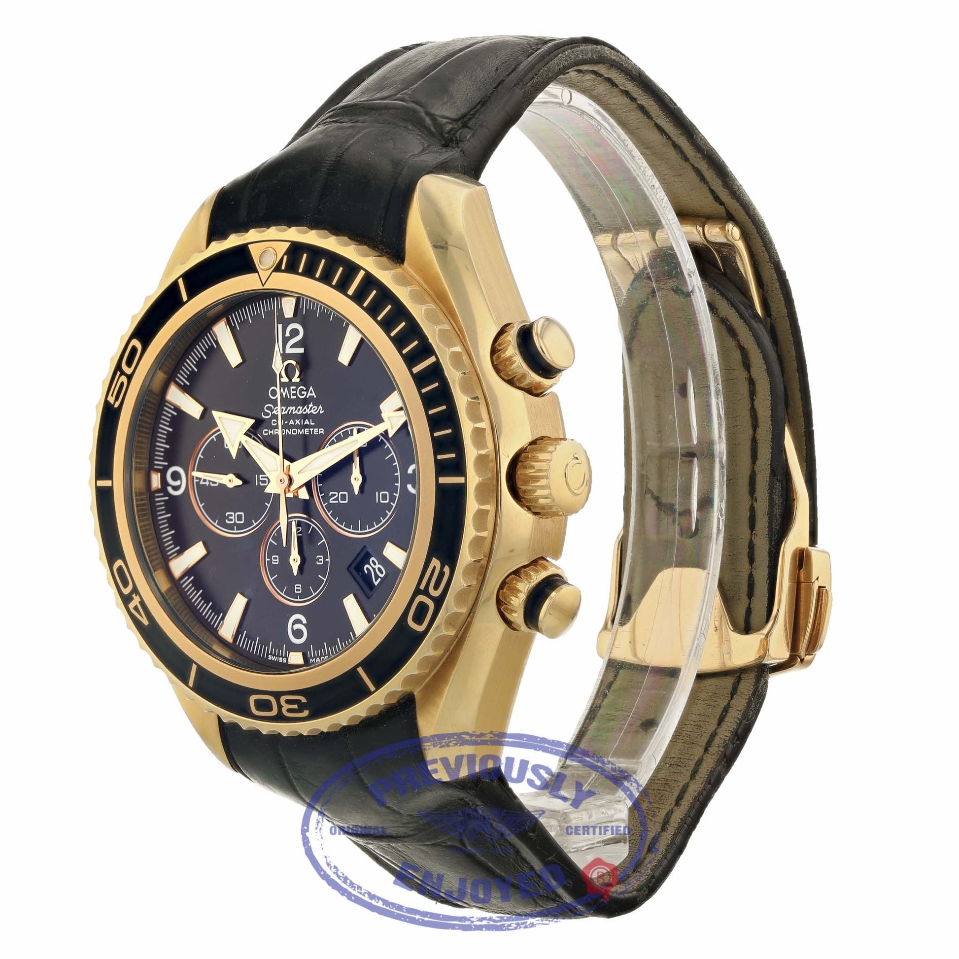 Omega Seamaster 45.5mm Planet Ocean 600m Co-Axial Chronograph Rose Gold 222.63.46.50.01.001 ZJMPKK - Beverly Hills Watch Company