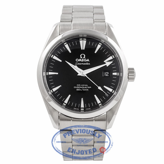 Omega Seamaster Aqua Terra Coaxial Stainless Steel Black Dial 2503500 GEFPQB - Beverly Hills Watch Company Watch Store