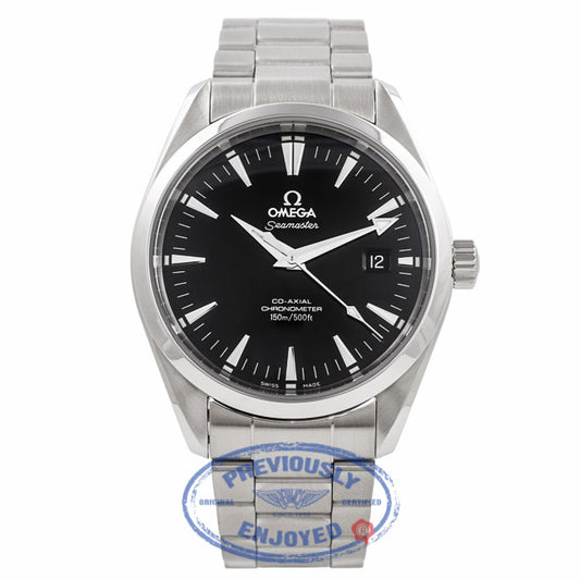 Omega Seamaster Aqua Terra Coaxial Stainless Steel Black Dial 2503500 GEFPQB - Beverly Hills Watch Company Watch Store