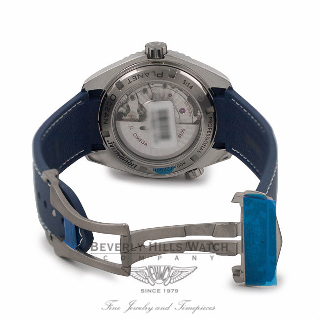 Omega Seamaster Planet Ocean 45MM Titanium Blue Dial Rubber Strap 232.92.46.21.03.001 KLZLV2 - Beverly Hills Watch Company Watch Store